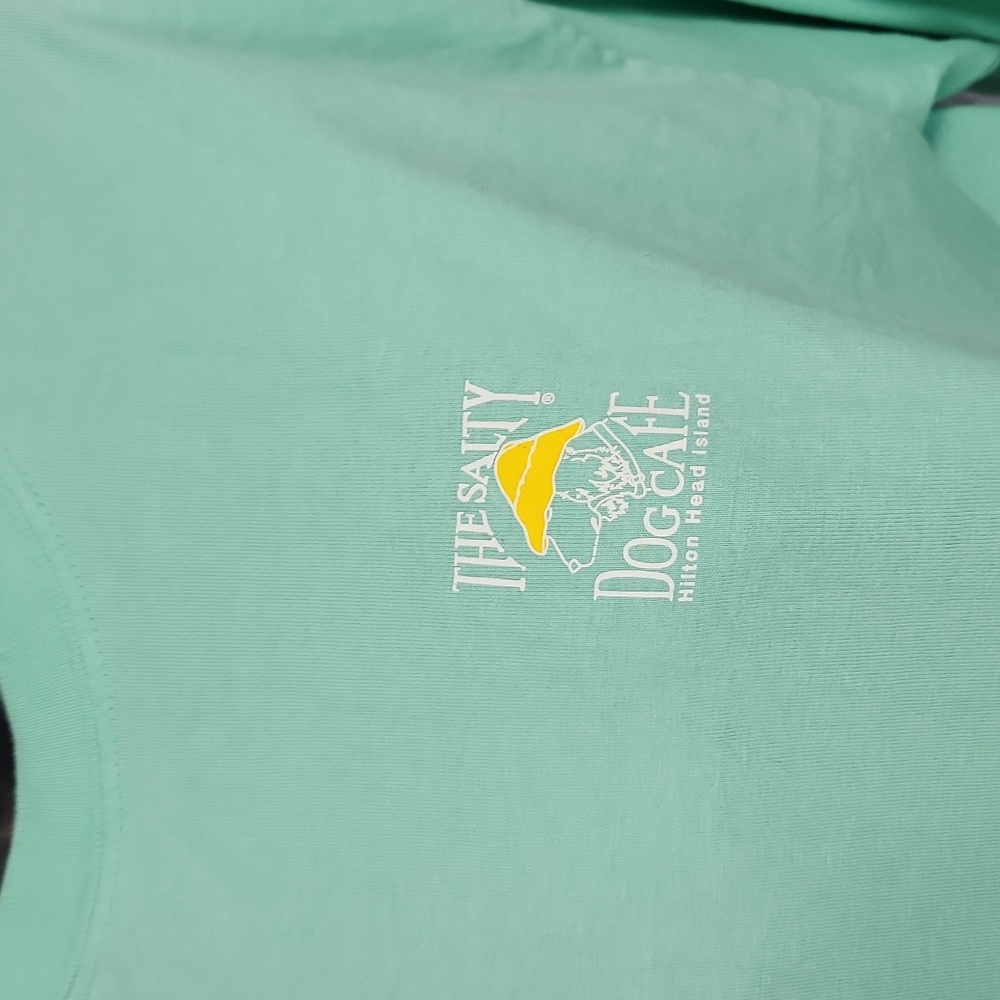 The Salty Dog Cafe Mint Green Long Sleeve Graphic Tee - Picture 7 of 7